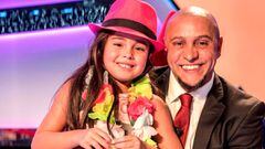 Roberto Carlos y su hija Manuela en Jugando con las estrellas de La 1 de TVE