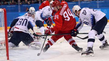 Rusia evita milagros en el hockey hielo con el 4-0 al Team USA