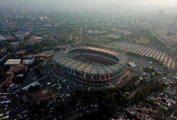 Así luce el Estadio Azteca desde el aire