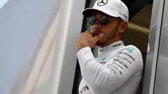 Lewis Hamilton en el circuito de Hungaroring