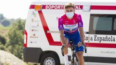Remco Evenepoel, antes de tomar la salida en la cuarta etapa de la Vuelta a Burgos.