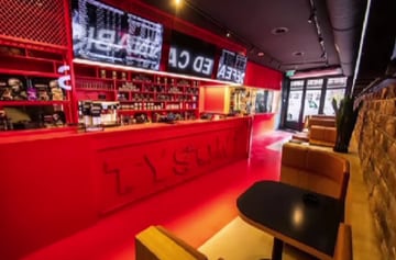 Así es la cafetería de Mike Tyson en Ámsterdam.