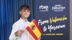 Carlos Higes, representante de España, actuará en el puesto 11 en Eurovisión Junior.