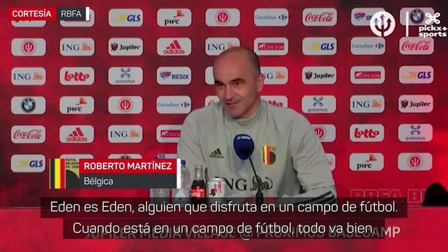 Roberto Martínez respalda a Hazard y a su estado de ánimo