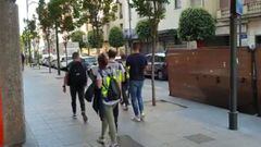Las imágenes del primer jugador detenido en España por arreglos