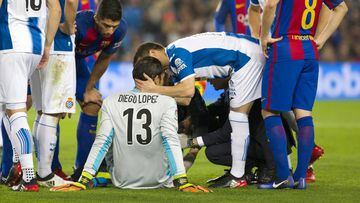 Diego López injury not as serious as first feared
