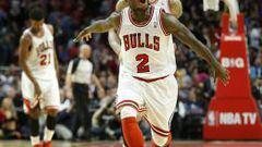 El jugador de los Bulls de Chicago Nate Robinson celebra una canasta