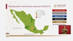 Mapa y casos de coronavirus en M&eacute;xico por estados hoy 29 de marzo
