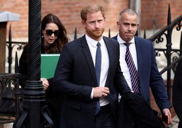 Prince Harry leaves the High Court back in March.