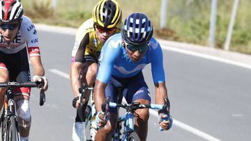 Nairo Quintana, excluido por el Movistar para el Giro de Lombardia.