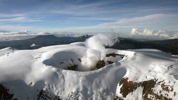 Los 5 departamentos a los que podría afectar la erupción del Volcán Nevado del Ruíz