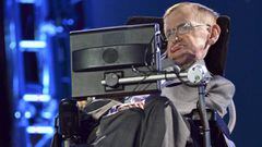 El astrof&iacute;sico Stephen Hawking interviene en la ceremonia de inauguraci&oacute;n de los Juegos Paral&iacute;mpicos de Londres 2012.