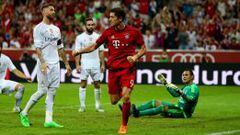 Lewandowski firm&oacute; la derrota del Madrid en el Allianz Arena.