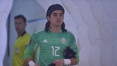 <br><br>

Carlos Acevedo de Mexico durante el partido Honduras vs Mexico (Seleccion Mexicana), correspondiente a la Clasificacion Mundial de la CONCACAF camino a la Copa Mundial de la FIFA Qatar 2022, en el Estadio Olimpico Metropolitano, el 27 de Marzo de 2021.