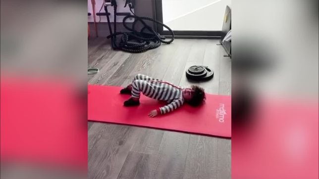Lionel Messi's son, Ciro, helps his dad stay fit during lockdown