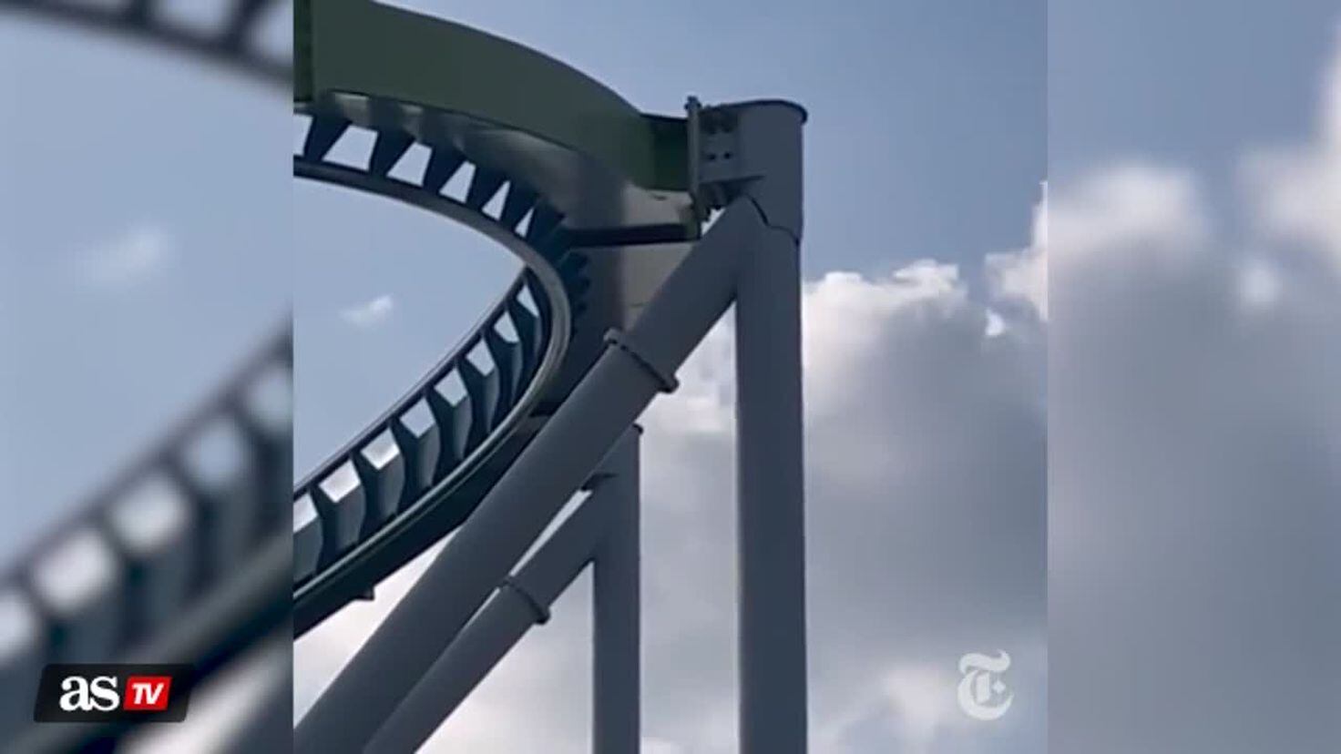 Roller coaster closes for repairs after crack seen in park-goer's video :  NPR