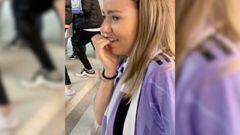 La reacción de una chica al conocer el Santiago Bernabéu, casa del Real Madrid