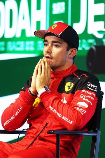 Charles Leclerc quedó segundo pero tiene diez puestos de sanción en la parrilla tras cambiar la centralita de su Ferrari. 