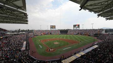 Apr 29, 2023; Mexico City, Mexico; A general overall view of a MLB World Tour game between the San Diego Padres and the San Francisco Giants at Estadio Alfredo Harp Helu. Mandatory Credit: Kirby Lee-USA TODAY Sports