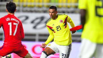 Edwin Cardona en el partido de la Selecci&oacute;n Colombia ante Corea del Sur en amistoso llevado a cabo en noviembre de 2017