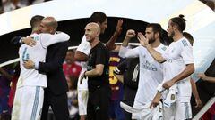 El Real Madrid celebrando la victoria.