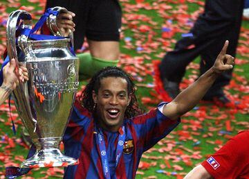 El astro brasileño consiguió su única Champions League el 17 de mayo de 2006 tras la victoria por 2-1 del Barcelona sobre el Arsenal.
