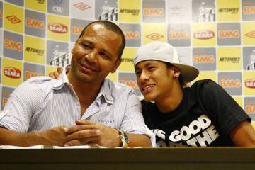 Neymar and his agent, Neymar Sr.