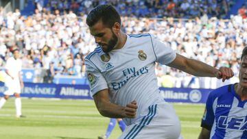 Nacho, en el Alav&eacute;s - Real Madrid.