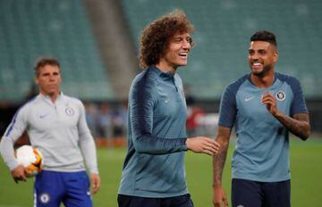 Chelsea's David Luiz and Emerson Palmieri
