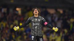   Guillermo Ochoa of America during the game America vs Toluca, corresponding to the Semifinals second leg match of the Torneo Apertura 2022 of the Liga BBVA MX, at Azteca Stadium, on October 22, 2022.

<br><br>

Guillermo Ochoa de America durante el partido America vs Toluca, correspondiente al partido de Vuelta de Semifinales del Torneo Apertura 2022 de la Liga BBVA MX, en el Estadio Azteca, el 22 de octubre de 2022.