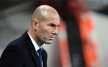 Zinedine Zidane, coach of Real Madrid, looks on during the Group Stage (group F) of the UEFA Champions League match between Legia Warszawa and Real Madrid