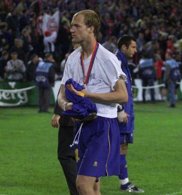 Jordi Cruyff after collecting his runner-up medal.