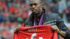 Manchester United supporter, Usain Bolt 