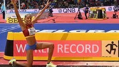 Yulimar batió el récord del mundo en Belgrado, con 15,74.