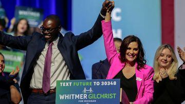 Gov. Whitmer was re-elected in Michigan, with voters also approving a ballot measure to protect abortion rights. Two House races are too close to call.