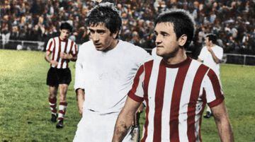 Uriarte in Athletic's meeting with Madrid, February 1970.