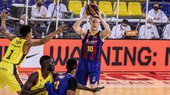 Rolands Smits of Fc Barcelona during the Liga Endesa ACB match between  Fc Barcelona and MoraBanc Andorra at Palau Blaugrana on October 25, 2020 in Barcelona, Spain. AFP7  25/10/2020 ONLY FOR USE IN SPAIN