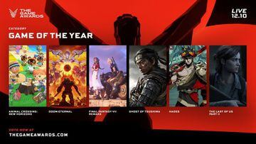 Los seis juegos nominados a GOTY en The Game Awards 2020