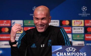 Real Madrid's French head coach Zinedine Zidane