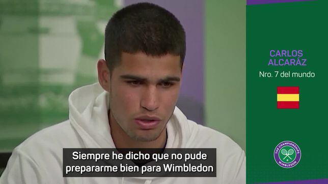 La confesión de Alcaraz previo al inicio de Wimbledon