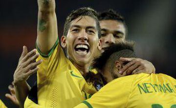 Brasil venció 2-1 a Austria en duelo amistoso disputado en Viena.