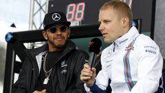 Lewis Hamilton y Valtteri Bottas.