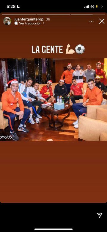 James Rodríguez, Luis Díaz, Juan Guillermo Cuadrado, entre otros jugadores de Selección Colombia mostraron como viven las Navidad este 24 de diciembre
