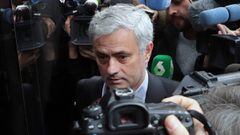 Jos&eacute; Mourinho, a su llegada a los Juzgados de Pozuelo de Alarc&oacute;n cuando acudi&oacute; a declarar en noviembre de 2017.