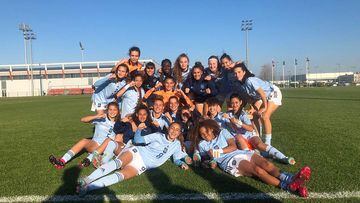 La Selección femenina de fútbol Sub-17 celebra su clasificación a la fase final de la Eurocopa.