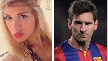 Xoana Gonz&aacute;lez y Lionel Messi (Instagram)