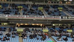 Woman hit on head by seat at Anoeta during Málaga defeat