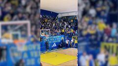 El impresionante aliento de los aficionados de Boca a su equipo de baloncesto
