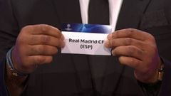 La papeleta del Real Madrid en el sorteo de la fase de grupos de la Champions 2019-2020.