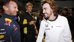Horner con Alonso.